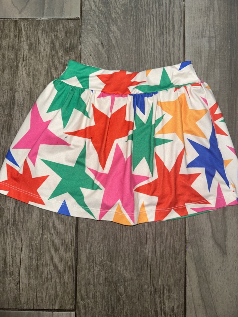 Hanna Andersson Active Star Colorful Skort Pull On Toddle Girl 3T Stretchy‎ READ